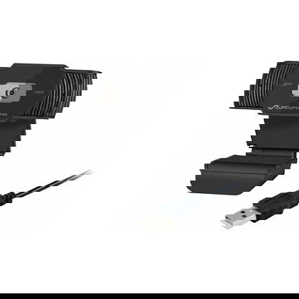 Conceptronic Webcam USB 2.0 AMDIS04B Full HD 1080P a 30fps con Micrófono Integrado, Ángulo de Visión 65°, Plug and Play, Color Negro