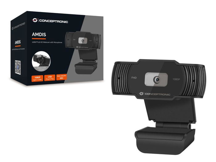 Conceptronic Webcam FHD AMDIS04 1080p USB