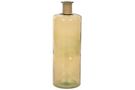 DKD Home Decor Jarrón de Cristal Reciclado Enea 25x25x75 32 L