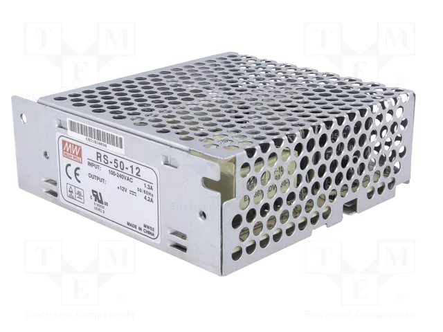 MEAN WELL RS-50 Alimentador de impulso 50W 12VDC