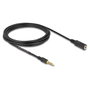 DeLOCK Cable de extensión de audio 3,5 mm 5 pines macho a hembra 3 m negro