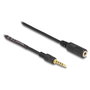 DeLOCK Cable de extensión de audio 3,5 mm 5 pines macho a hembra 3 m negro