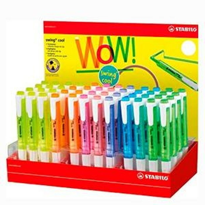 Stabilo Swing Cool Expositor de 48 Marcadores Fluorescentes Surtidos Stabilo Swing Cool Expositor de 48 Marcadores Fluorescentes Surtidos