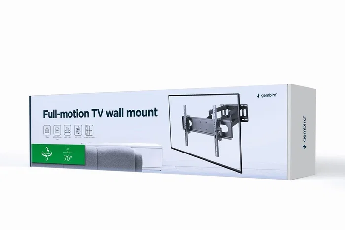 GEMBIRD WM-70ST-01 Soporte de Pared para TV 37-70 pulgadas Negro GEMBIRD WM-70ST-01 Soporte de Pared para TV 37-70 pulgadas Negro