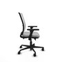 PIQUERAS Y CRESPO Silla de oficina Haches Gris claro/Blanco con mecanismo Sincro/Traslack