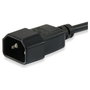EQUIP Cable de alimentación IEC C13 a IEC C14, 3m, Negro