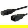 EQUIP 112101 Cable de Alimentación IEC C14 a IEC C13 Macho/Macho 3m Negro H05VV-F3G 250V 10A
