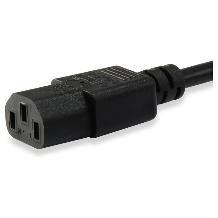 EQUIP Cable de alimentación IEC C13 a IEC C14, 3m, Negro