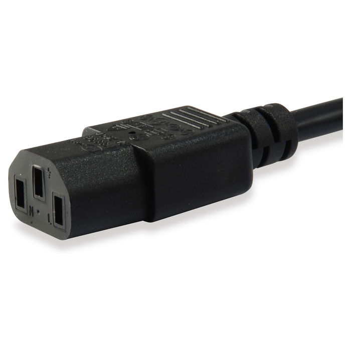 EQUIP 112101 Cable de Alimentación IEC C14 a IEC C13 Macho/Macho 3m Negro H05VV-F3G 250V 10A EQUIP 112101 Cable de Alimentación IEC C14 a IEC C13 Macho/Macho 3m Negro H05VV-F3G 250V 10A