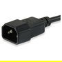 EQUIP 112101 Cable de Alimentación IEC C14 a IEC C13 Macho/Macho 3m Negro H05VV-F3G 250V 10A