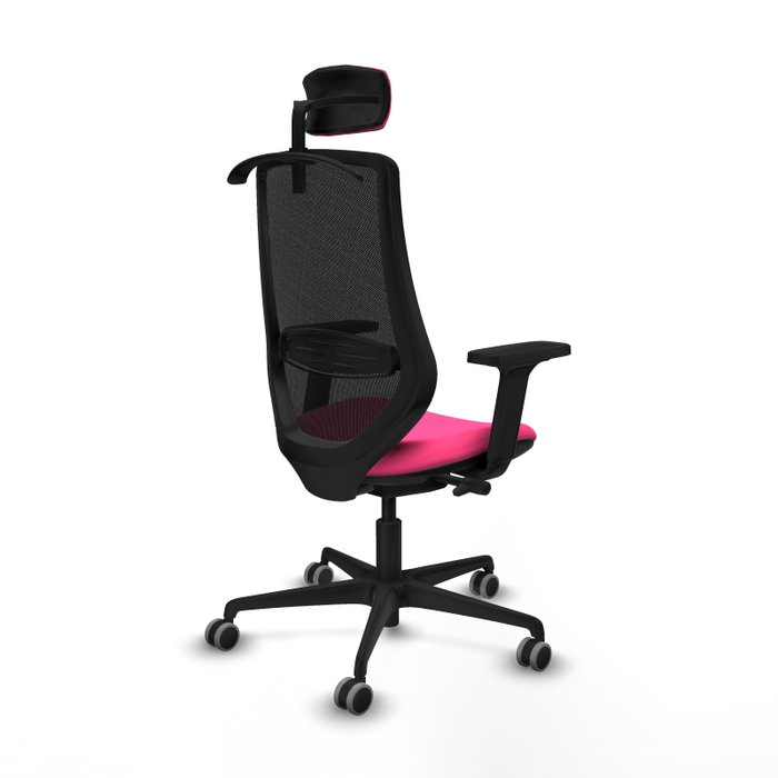 PIQUERAS Y CRESPO Silla de oficina Mardos con mecanismo Sincro/Traslack, Rosa y Negro PIQUERAS Y CRESPO Silla de oficina Mardos con mecanismo Sincro/Traslack, Rosa y Negro