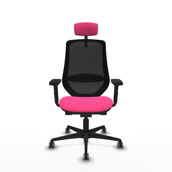 PIQUERAS Y CRESPO Silla de oficina Mardos con mecanismo Sincro/Traslack, Rosa y Negro PIQUERAS Y CRESPO Silla de oficina Mardos con mecanismo Sincro/Traslack, Rosa y Negro