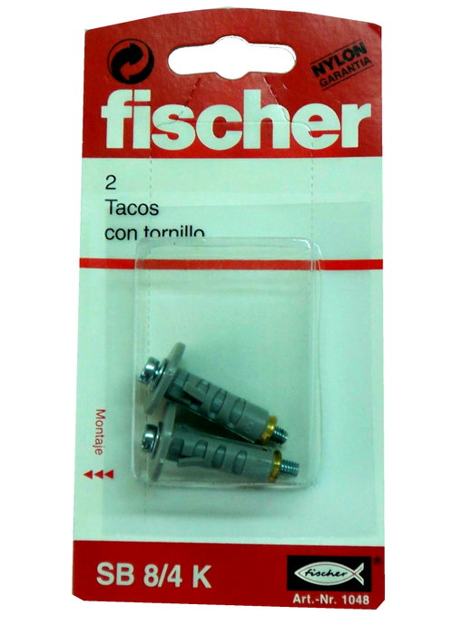 FISCHER FINSTOCK SB 8/4 TK Tacos con tornillo en blíster FISCHER FINSTOCK SB 8/4 TK Tacos con tornillo en blíster