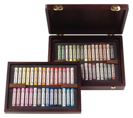 Rembrandt Set pasteles suaves Selección Retrato Deluxe en caja de madera de 60 unidades