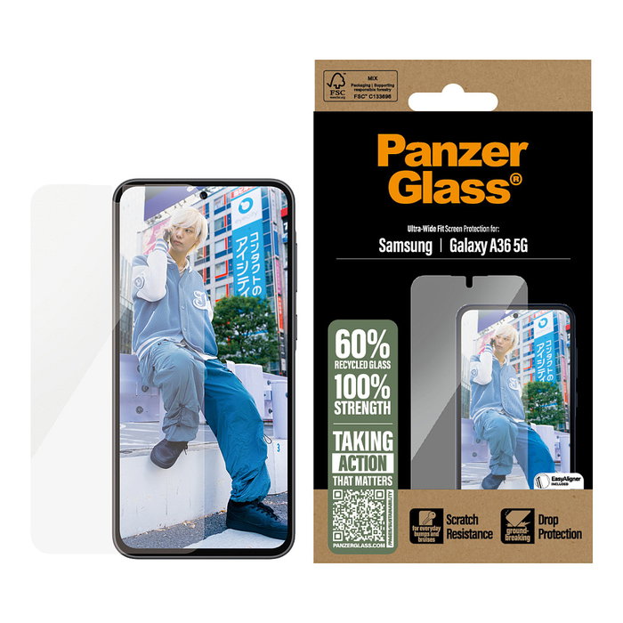 PanzerGlass Protector de Pantalla Samsung Galaxy A36 5G Ultra-Wide Fit PanzerGlass Protector de Pantalla Samsung Galaxy A36 5G Ultra-Wide Fit