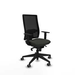 PIQUERAS Y CRESPO Silla de oficina Horna con mecanismo Sincro, Negro