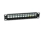 EQUIP Patch Panel Keystone Cat6A 12 puertos 10 pulgadas FTP 1U