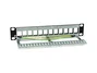 EQUIP Patch Panel Keystone Cat6A 12 puertos 10 pulgadas FTP 1U