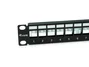 EQUIP Patch Panel Keystone Cat6A 12 puertos 10 pulgadas FTP 1U