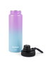 Inde Botella Sport Aluminio Bicolor 800 ml - 24,2x7,3 cm (12 Unidades)
