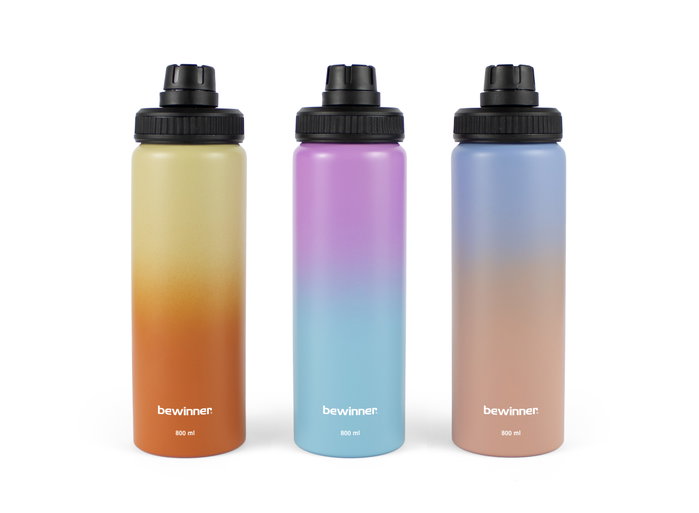 Inde Botella Sport Aluminio Bicolor 800 ml - 24,2x7,3 cm (12 Unidades) Inde Botella Sport Aluminio Bicolor 800 ml - 24,2x7,3 cm (12 Unidades)