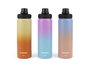 Inde Botella Sport Aluminio Bicolor 800 ml - 24,2x7,3 cm (12 Unidades)