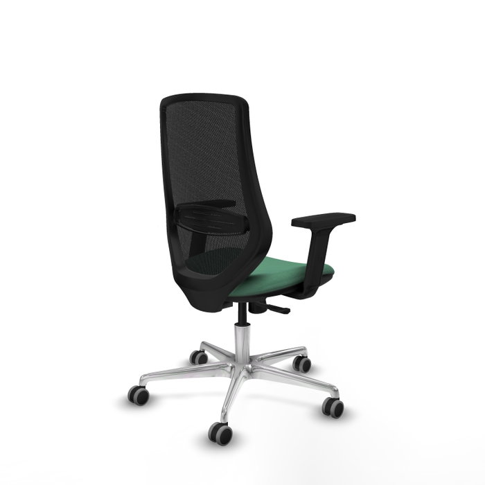 PIQUERAS Y CRESPO Silla de oficina Mardos con mecanismo Sincro Verde esmeralda y Negro