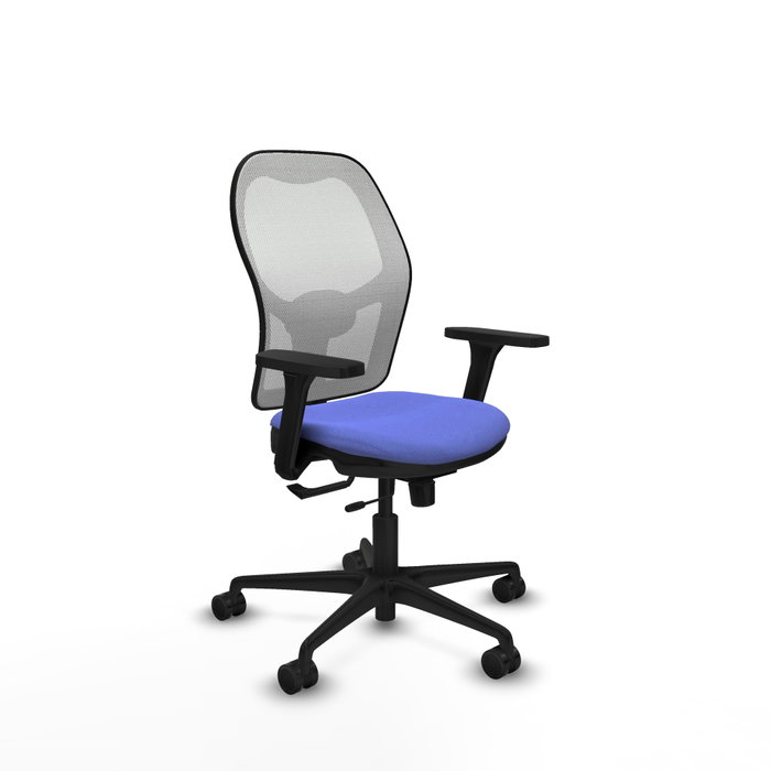PIQUERAS Y CRESPO Silla de oficina Jorquera con mecanismo Sincro/Traslack Azul claro y Blanco PIQUERAS Y CRESPO Silla de oficina Jorquera con mecanismo Sincro/Traslack Azul claro y Blanco