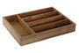 DKD Home Decor Cubertero Natural de Acacia y Ratán
