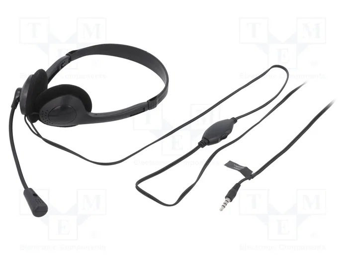 LogiLink HS0055 Auriculares de Diadema con Micrófono Negro LogiLink HS0055 Auriculares de Diadema con Micrófono Negro