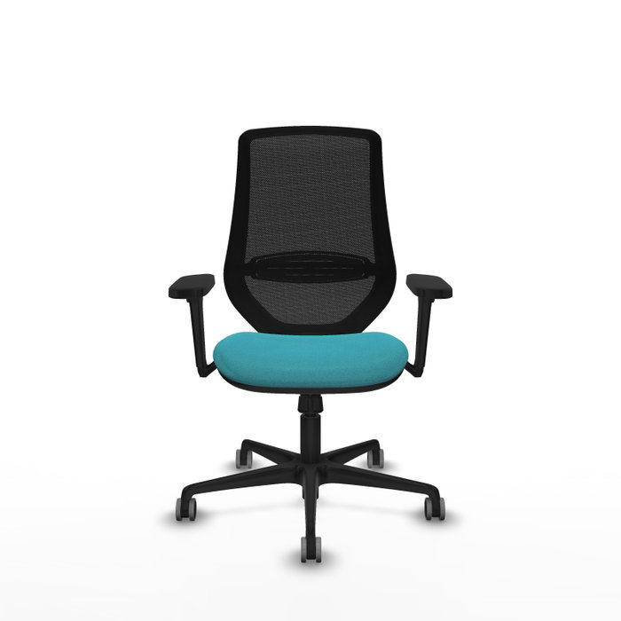PIQUERAS Y CRESPO Silla de oficina Mardos con mecanismo Sincro, Turquesa y Negro PIQUERAS Y CRESPO Silla de oficina Mardos con mecanismo Sincro, Turquesa y Negro