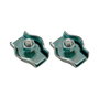 Edm Sujetacable Plano Simple sjt03 2 mm Galvanizado Blister 2 uds