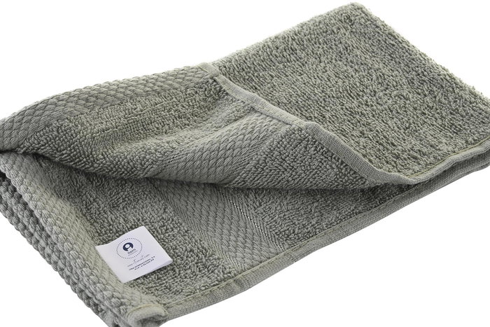 DKD Home Decor Toalla Verde Jade 50 x 1 x 30 cm 600gsm Algodon 6 Unidades