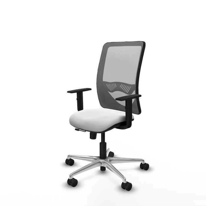 PIQUERAS Y CRESPO Silla de oficina Zulema con mecanismo Sincro/Traslack Blanco y Gris PIQUERAS Y CRESPO Silla de oficina Zulema con mecanismo Sincro/Traslack Blanco y Gris