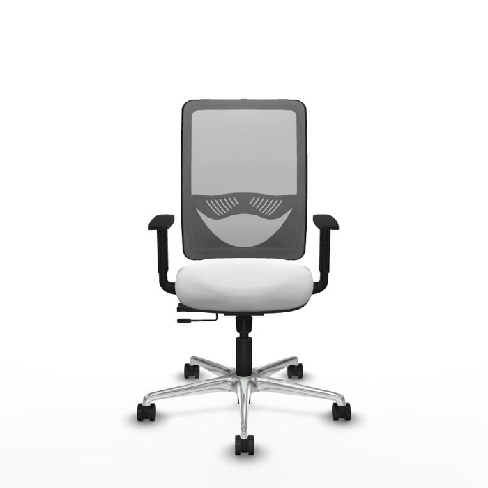 PIQUERAS Y CRESPO Silla de oficina Zulema con mecanismo Sincro/Traslack Blanco y Gris PIQUERAS Y CRESPO Silla de oficina Zulema con mecanismo Sincro/Traslack Blanco y Gris