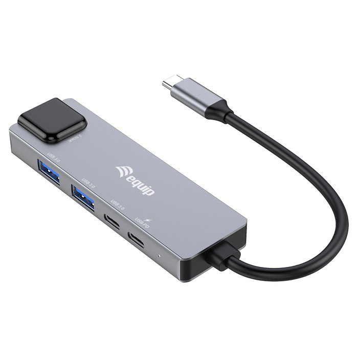 Equip Adaptador Multifuncional 5 en 1 USB-C 2.5GbE, USB-A, USB-C y 100W PD