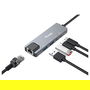 EQUIP 133496 Adaptador USB-C a RJ45 2500 Mbps con 2x USB 3.2 + 1x USB-C y 100W PD