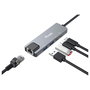 Equip Adaptador Multifuncional 5 en 1 USB-C 2.5GbE, USB-A, USB-C y 100W PD