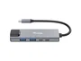 Equip 133496 Adaptador USB-C a Ethernet 2.5G + USB-A 3.2 + PD 100W - Hub de Puertos con Carga, 2 x USB-A, 2 x USB-C, RJ45 10/100/1000/2500 Mbps, Aluminio Gris