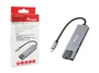 Equip 133496 Adaptador USB-C a Ethernet 2.5G + USB-A 3.2 + PD 100W - Hub de Puertos con Carga, 2 x USB-A, 2 x USB-C, RJ45 10/100/1000/2500 Mbps, Aluminio Gris