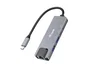 Equip 133496 Adaptador USB-C a Ethernet 2.5G + USB-A 3.2 + PD 100W - Hub de Puertos con Carga, 2 x USB-A, 2 x USB-C, RJ45 10/100/1000/2500 Mbps, Aluminio Gris