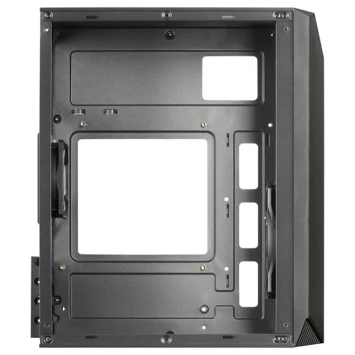 Mars Gaming Caja Gaming MC-S1 Compacta Micro-ATX Negra con Iluminación ARGB Frontal, Ventana Lateral y Ventilador FRGB Trasero Incluido
