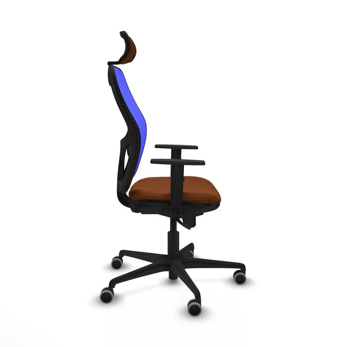 PIQUERAS Y CRESPO Silla de oficina Jorquera Marrón y Azul PIQUERAS Y CRESPO Silla de oficina Jorquera Marrón y Azul