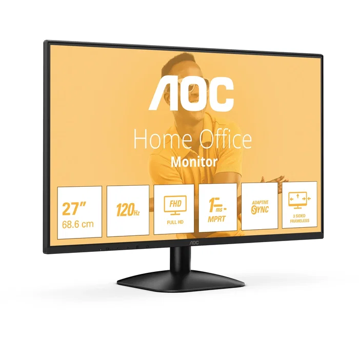 Monitor aoc 27" 27b31h fhd ips 120hz 1ms 300cd m2 d-sub hdmix2 dp