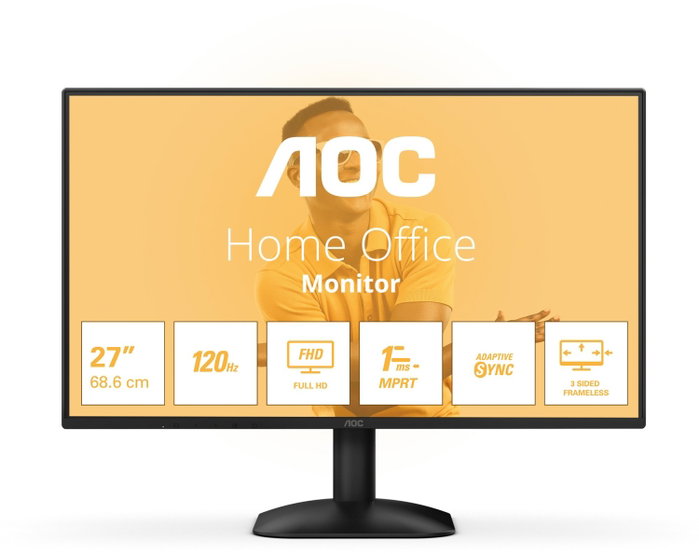 AOC 27B31H Monitor 27" FHD IPS 120Hz 1ms 300cd/m² VGA HDMIx2 DP AOC 27B31H Monitor 27" FHD IPS 120Hz 1ms 300cd/m² VGA HDMIx2 DP