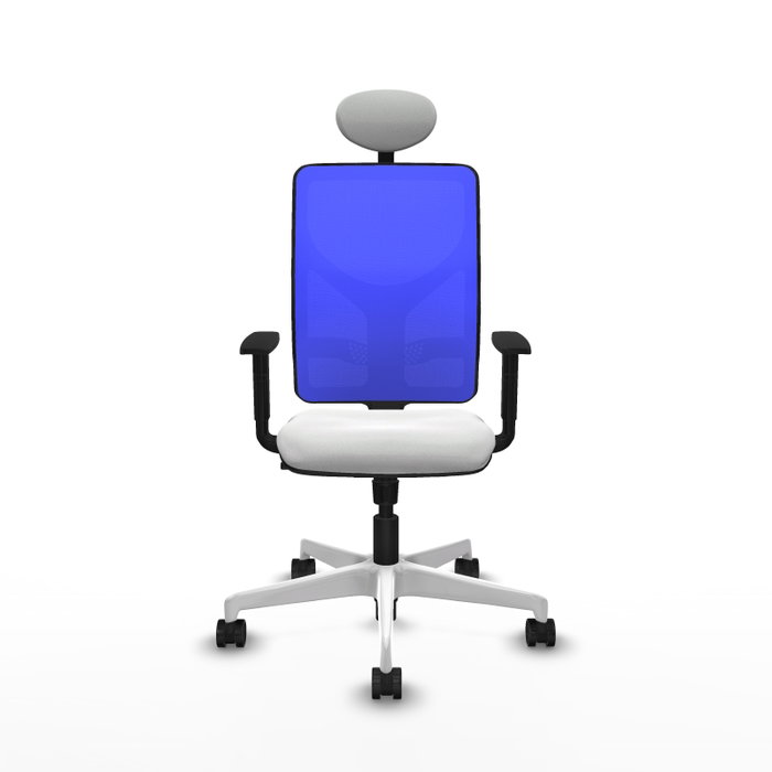 PIQUERAS Y CRESPO Silla de oficina Motilla con mecanismo Sincro Azul y Blanco PIQUERAS Y CRESPO Silla de oficina Motilla con mecanismo Sincro Azul y Blanco