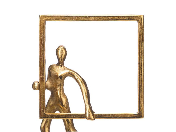 Giftdecor Soporte de Decoración Hombre Marco Dorado