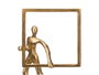 Giftdecor Soporte de Decoración Hombre Marco Dorado