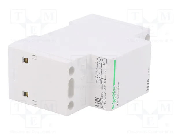 SCHNEIDER ELECTRIC Transformador de red ACTI9 16VA 230VAC 8V/12V para raíl DIN