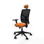 PIQUERAS Y CRESPO Silla de oficina Motilla Naranja/Negro con Mecanismo Sincro/Traslack